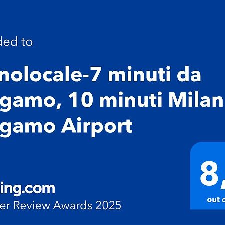 Apartament Monolocale-7 Minuti Da Bergamo, 10 Minuti Milan Bergamo Airport Gorle Zewnętrze zdjęcie
